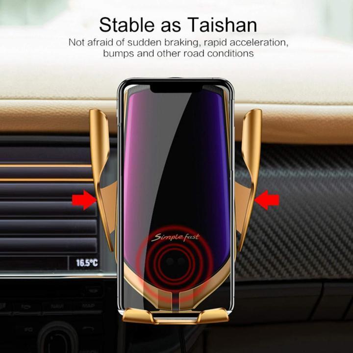 (LAST DAY PROMOTIONS- Save 50% OFF)-Wireless Automatic Sensor Car Phone Holder And Charger
