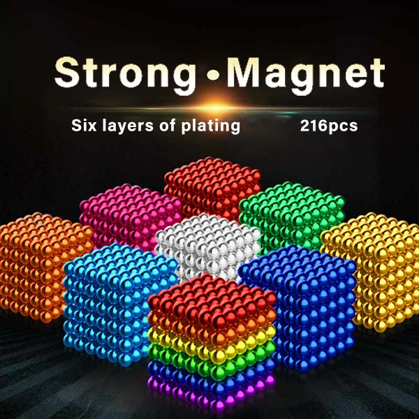 (🌲EARLY CHRISTMAS SALE - 50% OFF) 🎁Multi Colored DigitDots 216 Pcs Magnetic Balls🔥Buy More Save More🔥