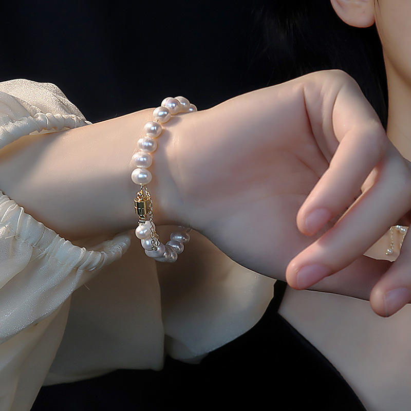 Light luxury simple pearl drop bracelet