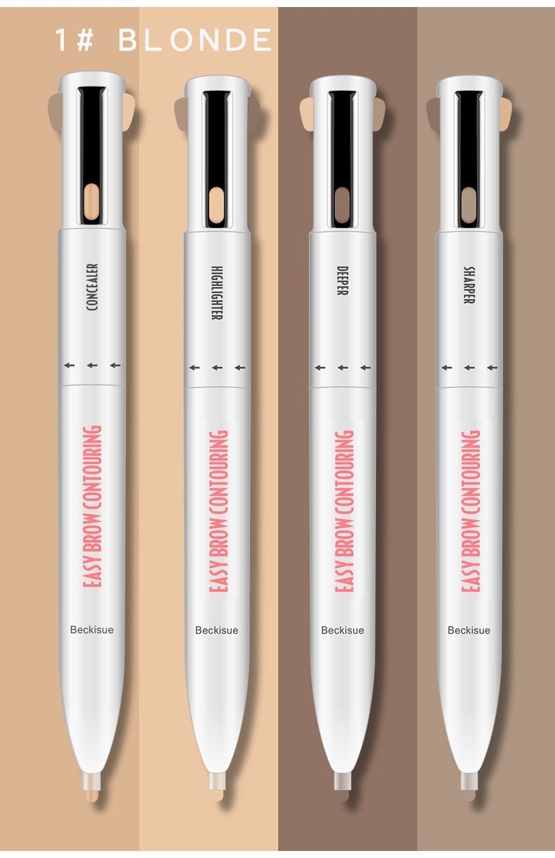 (🔥HOT SALE NOW-Buy 1 Get 1 Free🔥) 4-in-1 Brow Contour & Highlight Pen