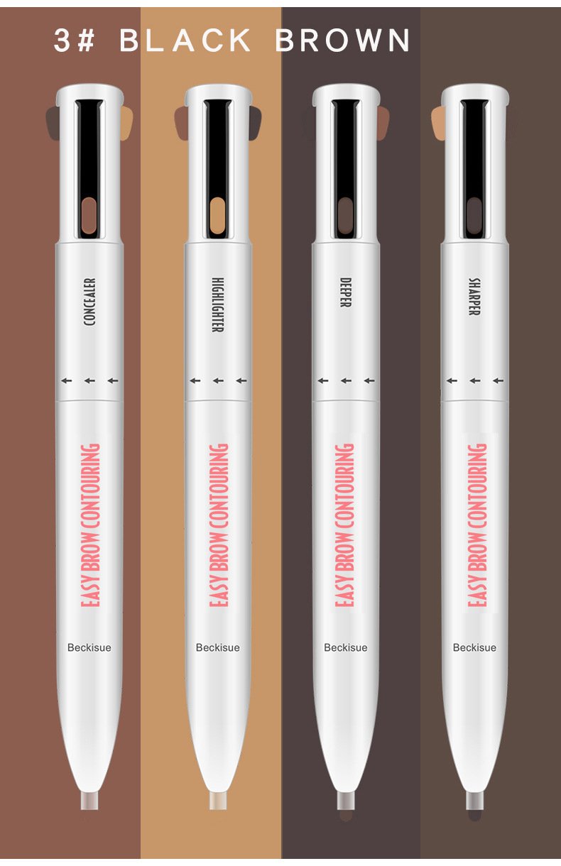 (🔥HOT SALE NOW-Buy 1 Get 1 Free🔥) 4-in-1 Brow Contour & Highlight Pen