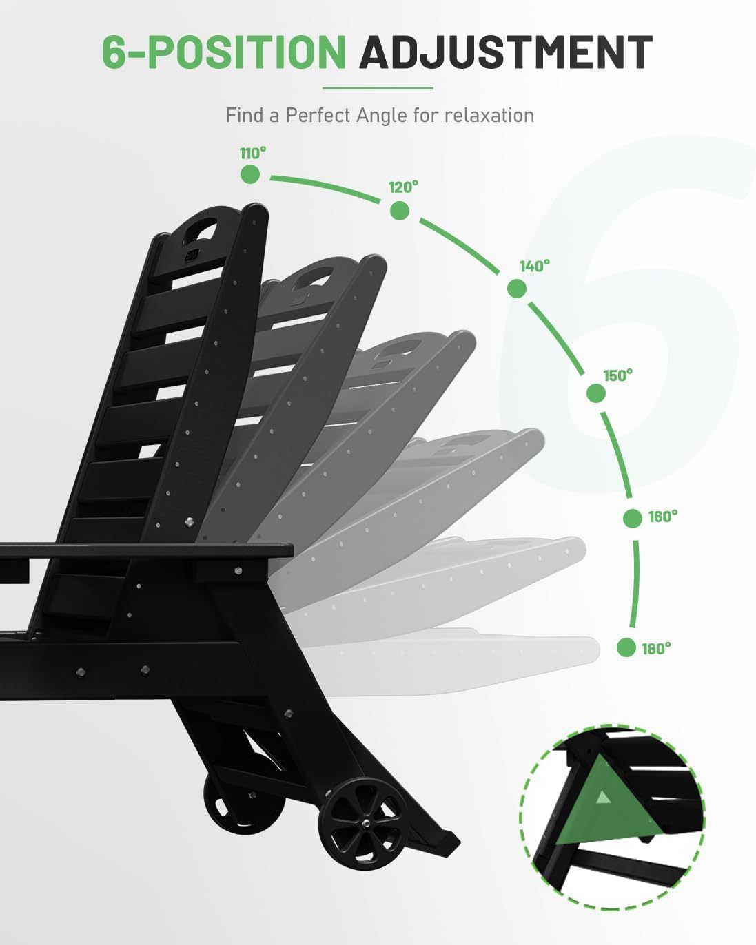 Lounge Chair Outdoor, Black