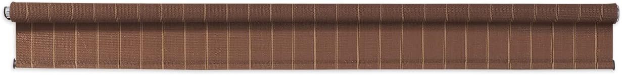 Cordless Outdoor Roller Shade, 4'x6', Alderwood