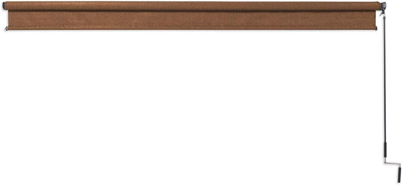 Exterior Roller Shade, Cordless Roller Shade with 90% UV Protection, No Valance, (8' W X 6' L), Mocha