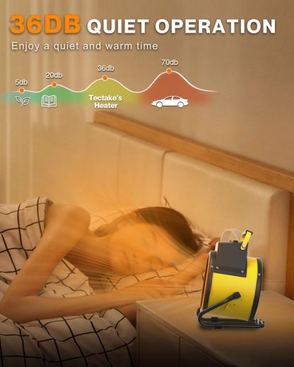 Outdoor Heater, 1500W Portable Electric Patio Heaters for Outdoor Use with 2S Fast Heating & Overheat Protection