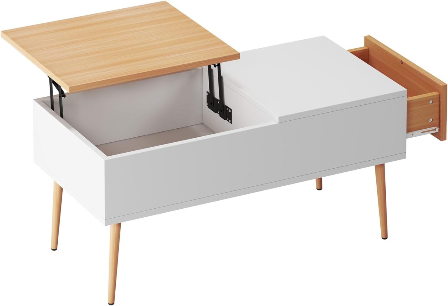 Lift Top Coffee Table, Hidden Compartment and Storage