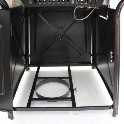 28" Fire Pit Table,Gas Fire Pits for Outside Patio,50000 BTU Propane Fire Pits with Lid &Lava Rocks