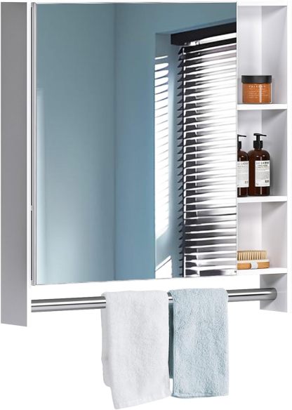 Bathroom Cabinet with Mirror, Multipurpose Wall Cabinet