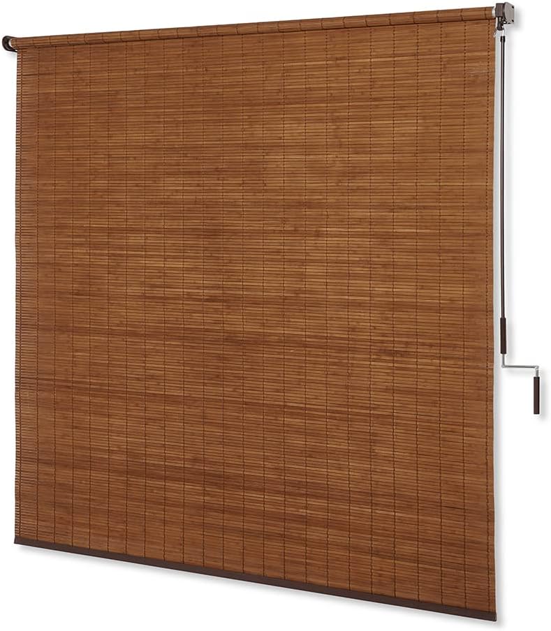 Outdoor Cordless Sun Blocking Roller Shade,6' x 6'