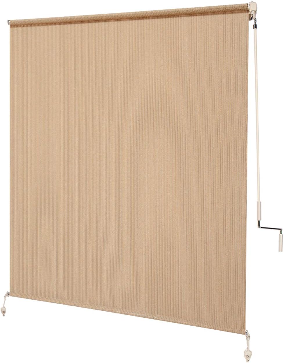 Outdoor Roller Shade, 4' x 6', Almond