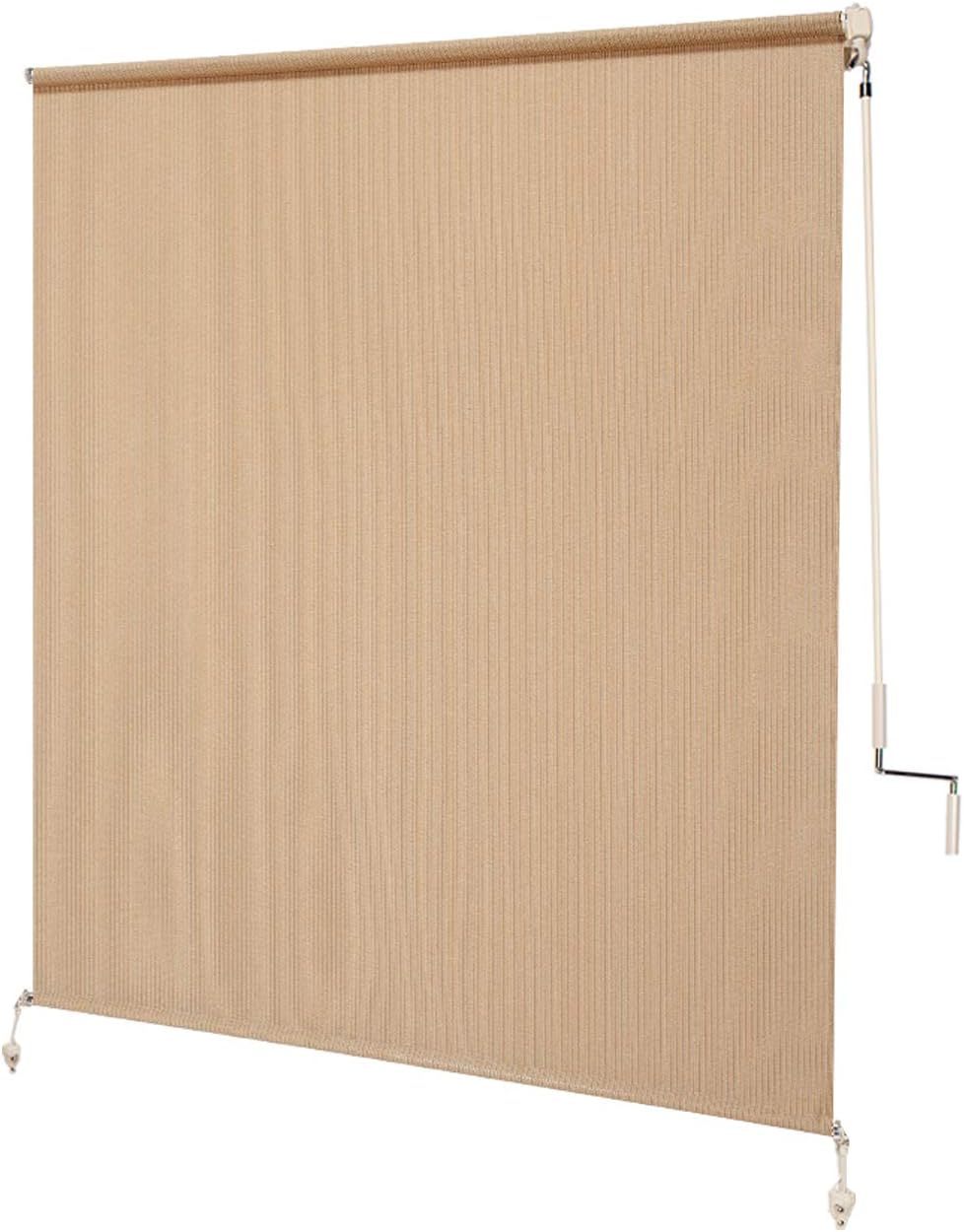 Outdoor Roller Shade, 4' x 6', Almond