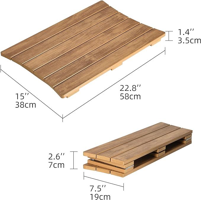 Bath Mat, Non-Slip Poly Lumber Shower Mat