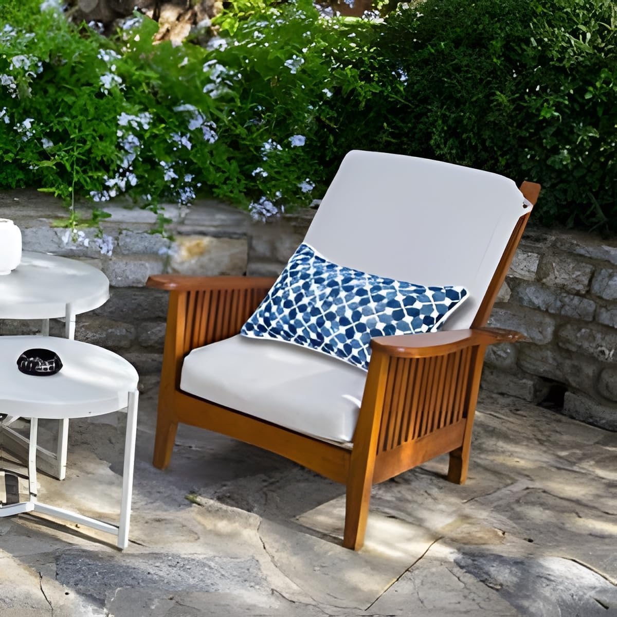 Outdoor Lumbar Pillows Waterproof Set of 2 Outdoor Pillows with Insert Included 12×20 Inch