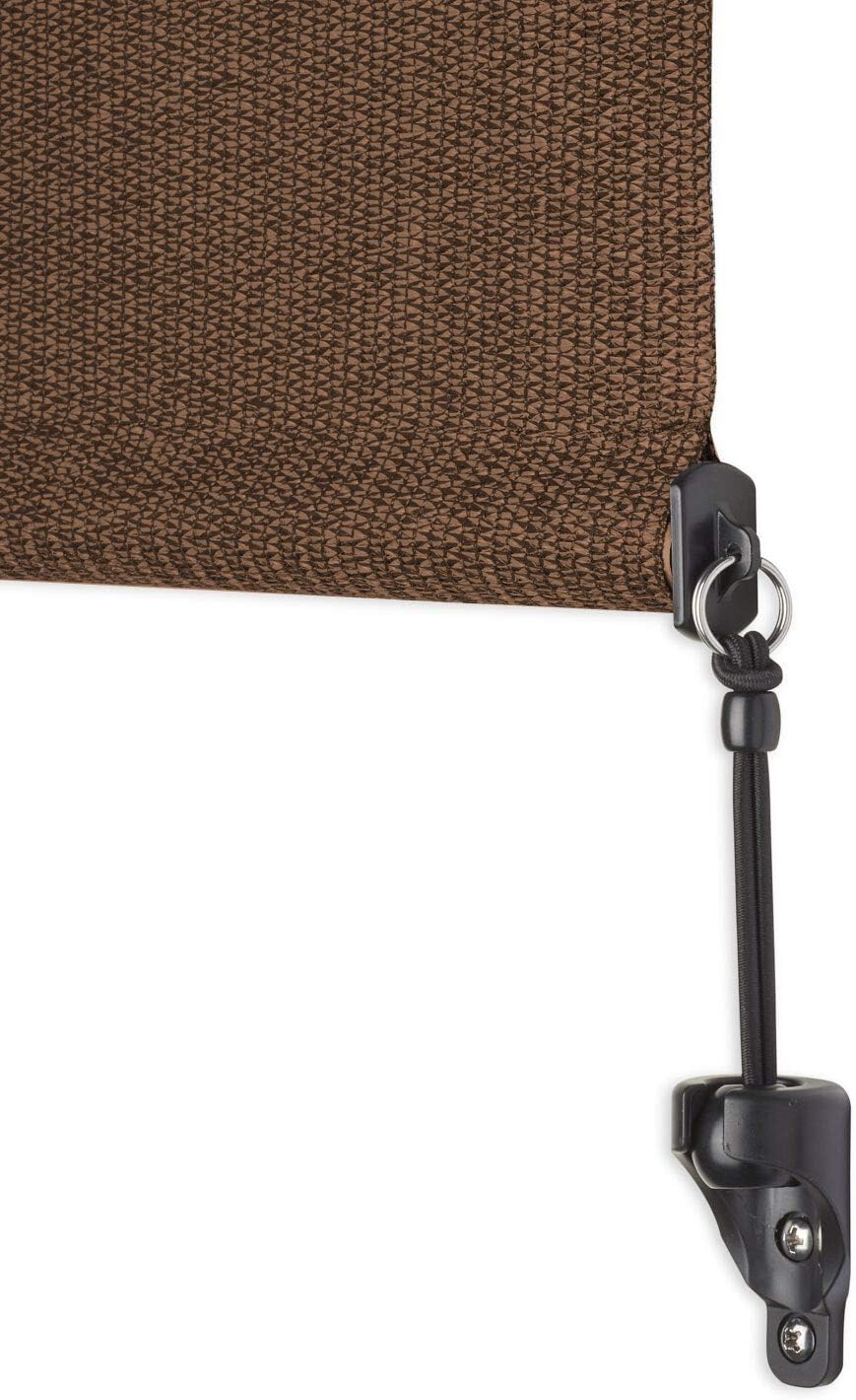 Exterior Roller Shade, Cordless Roller Shade with 90% UV Protection, No Valance, (8' W X 6' L), Mocha