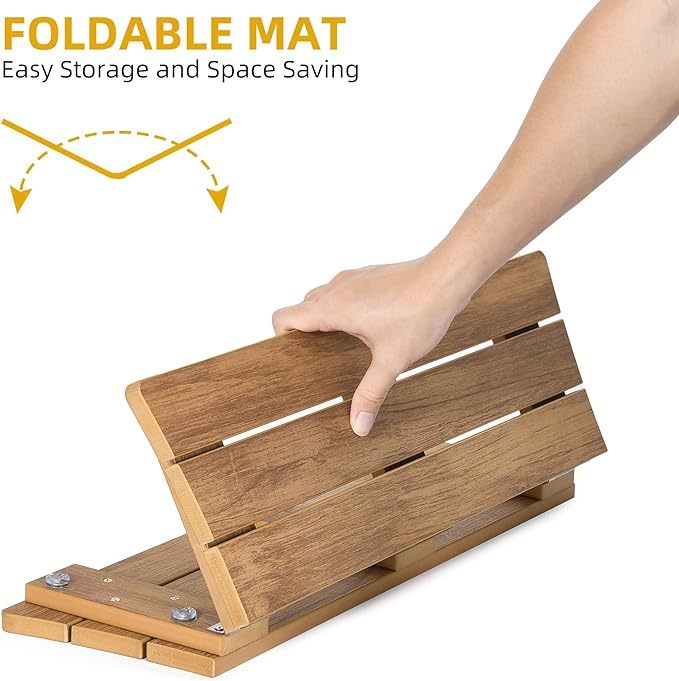 Bath Mat, Non-Slip Poly Lumber Shower Mat