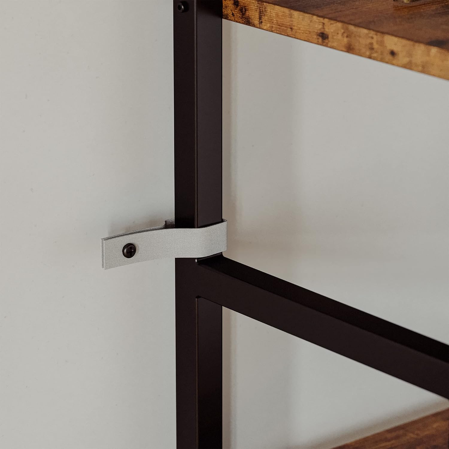 Bookcases and Bookshelves Triple Wide 5 Tiers Industrial Bookshelf, Large Etagere Bookshelf Open Display Shelves with Metal Frame for Living Room Bedroom Home Office