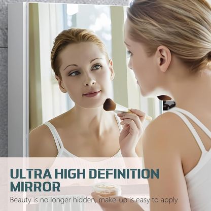 Bathroom Cabinet with Mirror, Multipurpose Wall Cabinet