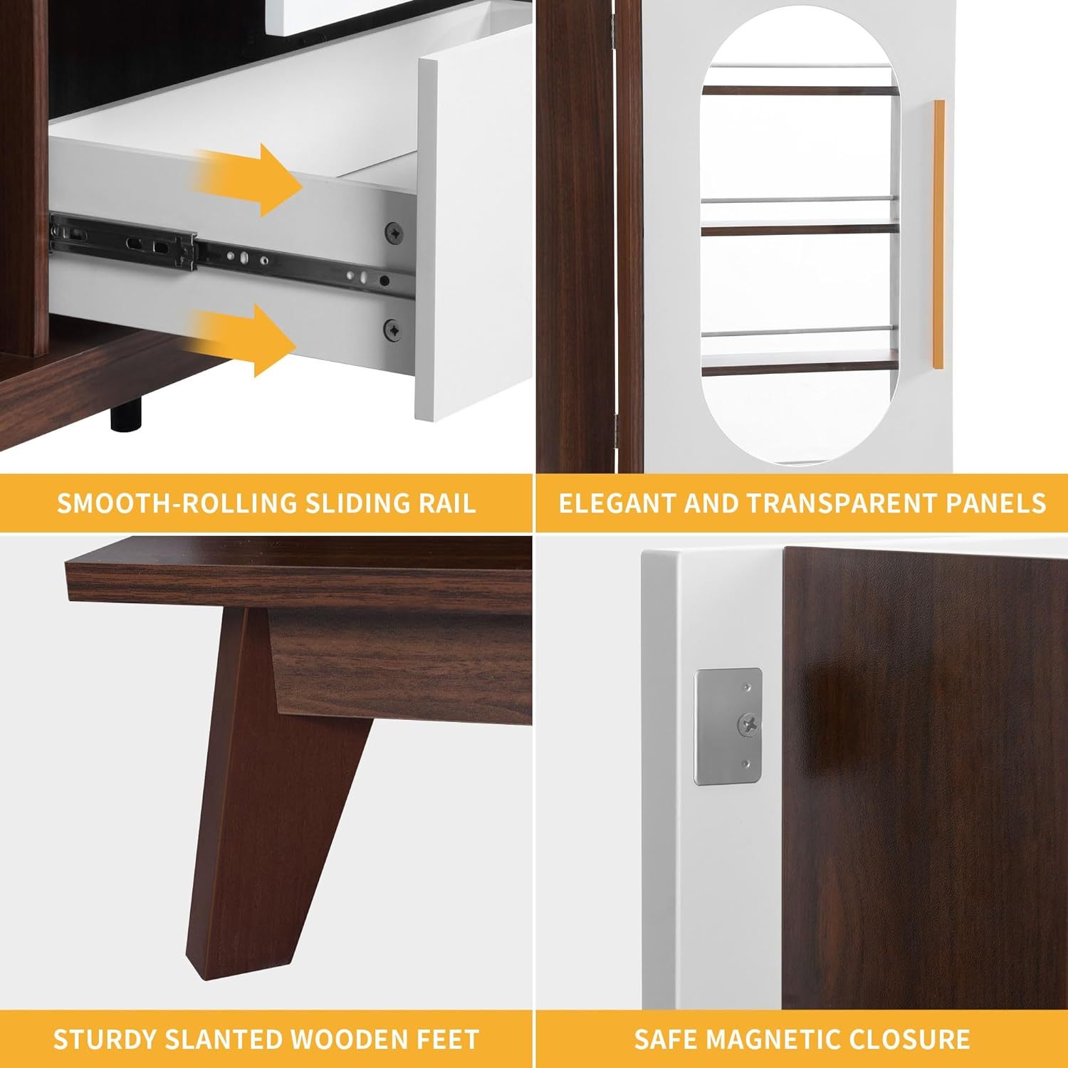 Storage Cabinet, 59'' Sideboard Buffet Cabinet with Storage