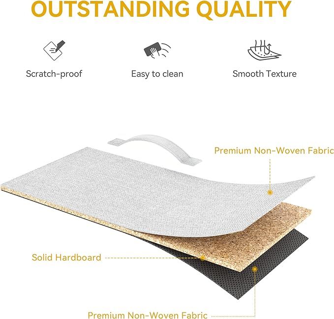 Dresser for Bedroom, Fabric Dresser with 8 Drawers, Tall Dresser, Double Dresser