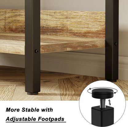 Bookcases and Bookshelves Triple Wide 5 Tiers Industrial Bookshelf with Baffles Large Etagere Bookshelf with Metal Frame for Living Room Home Office