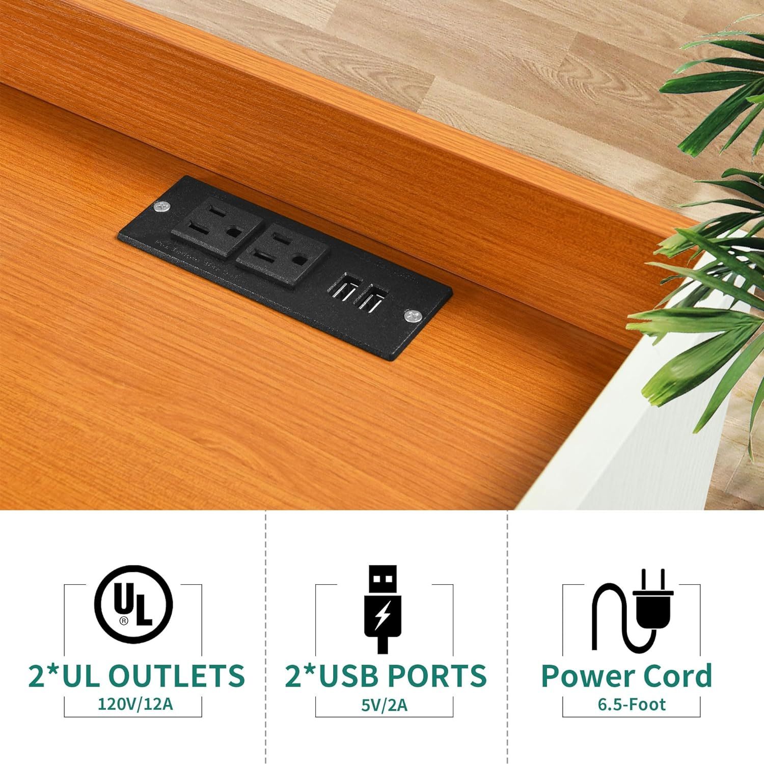 Wood File Cabinets, Heavy Duty Garage Tool Cabinets with Charging Station