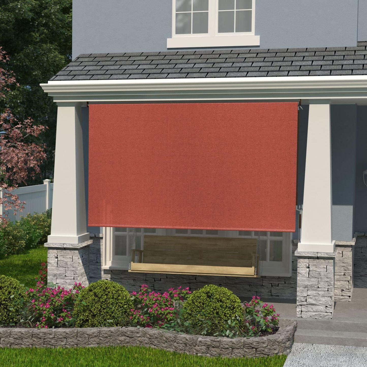 Roller Shades, 6' x 6', Terracotta