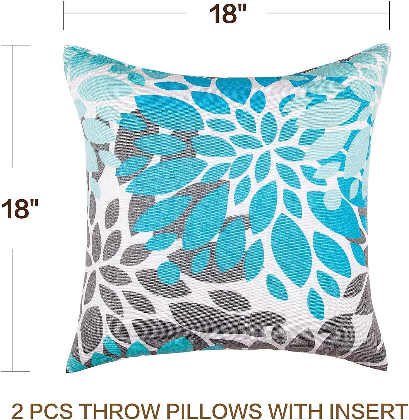 Outdoor Pillows Waterproof Set of 2 Outdoor Throw Pillows