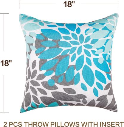 Outdoor Pillows Waterproof Set of 2 Outdoor Throw Pillows