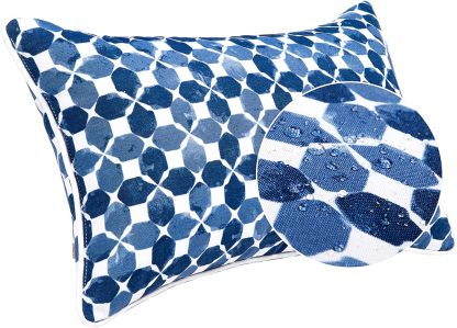 Outdoor Lumbar Pillows Waterproof Set of 2 Outdoor Pillows with Insert Included 12×20 Inch