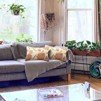 Outdoor Lumbar Pillows Set of 2 Outdoor Decorative Pillows with Insert Included 12×20 Inch