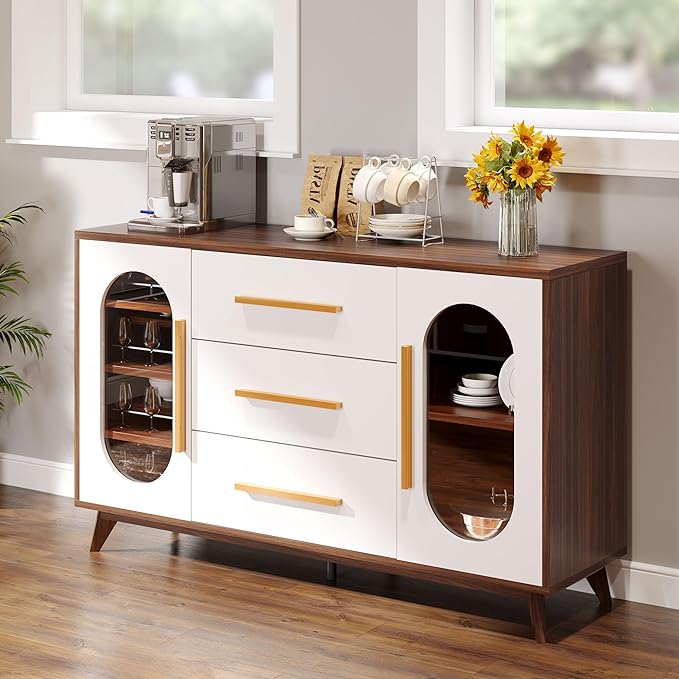 Storage Cabinet, 59'' Sideboard Buffet Cabinet with Storage
