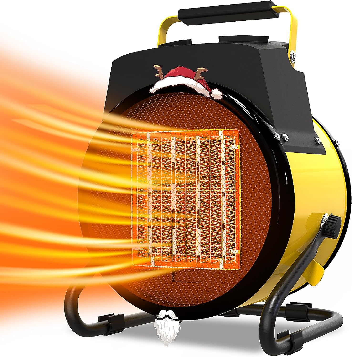 Outdoor Heater, 1500W Portable Electric Patio Heaters for Outdoor Use with 2S Fast Heating & Overheat Protection