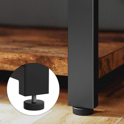 Bookshelf Double Wide 55 in 3 Tier, Industrial Bookcases, Wood and Metal Bookshelves, Book Shelves for Home Office Decor Display