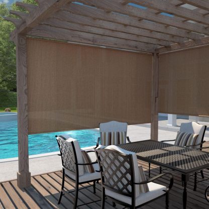 Roller Shade, 4' x 8', Walnut