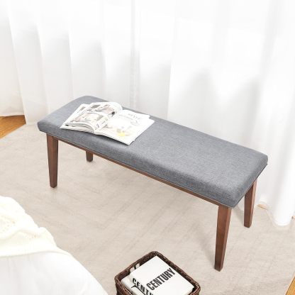 Upholstered Bench for Bedroom End of Bed,42.5-inch Entryway Bench for Living Room