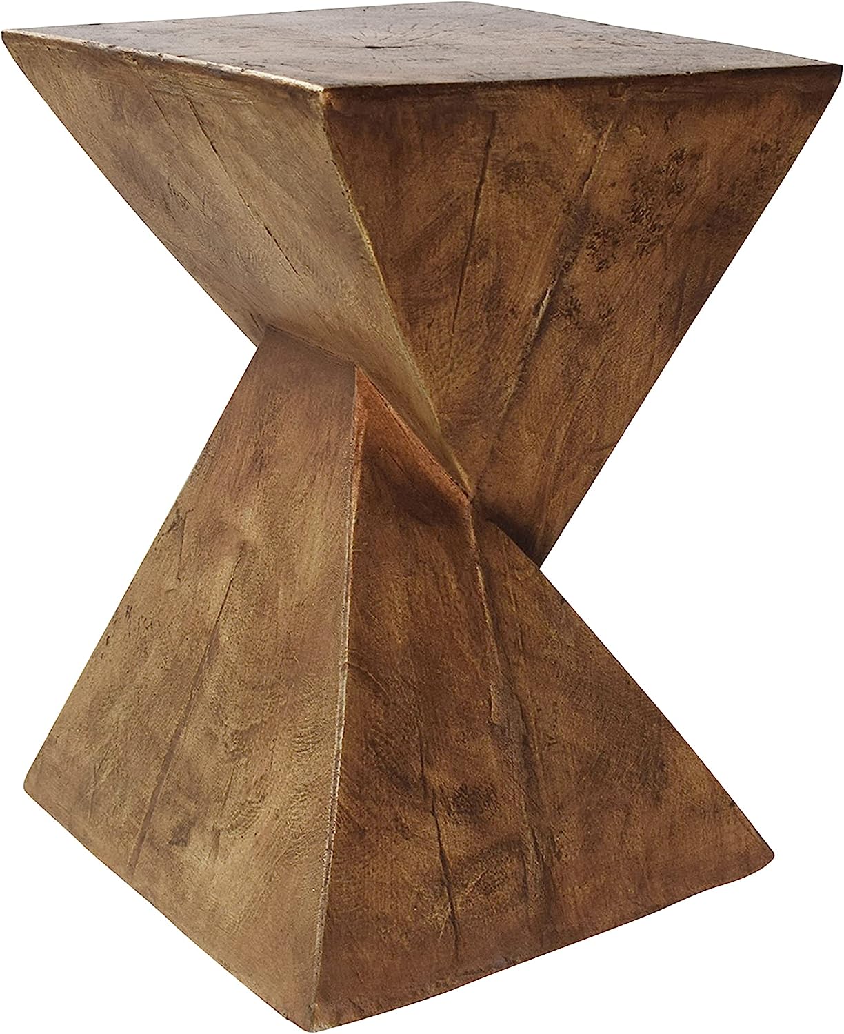 Outdoor Lightweight Concrete Accent Table, Natural