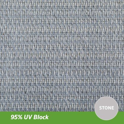 Premium Shade Sail Kit, (16'5"x9'11", Stone, 16'5" x 9'11" Rectangle