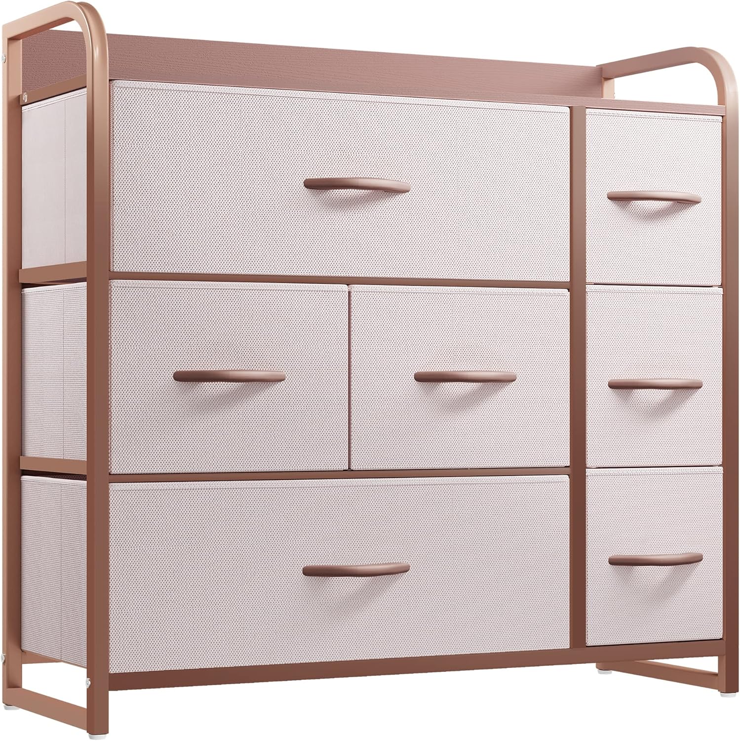 Dresser with 7 Drawers - Fabric Storage Tower, Organizer Unit for Bedroom, Living Room, Hallway, Closets