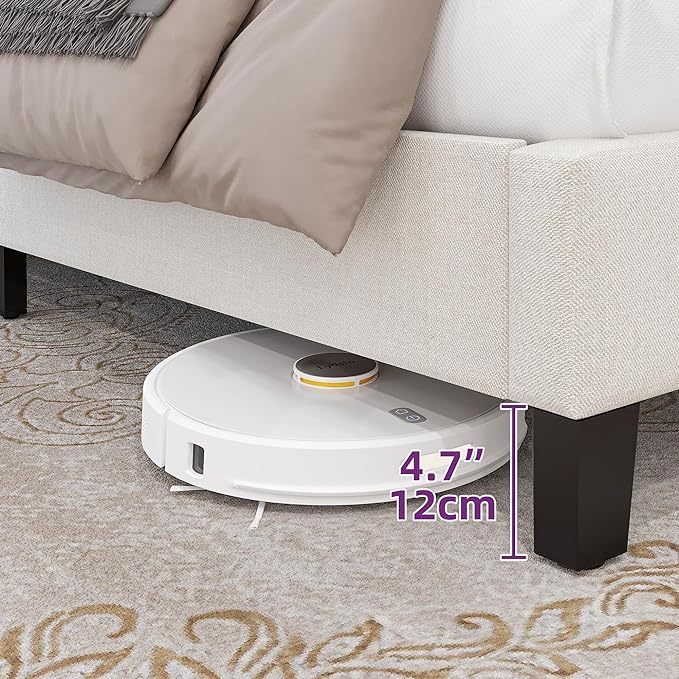 Queen Size Bed Frame with Adjustable Headboard