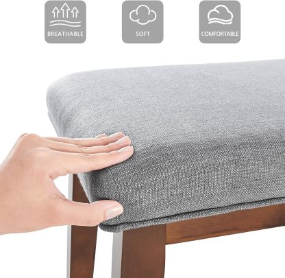 Upholstered Bench for Bedroom End of Bed,42.5-inch Entryway Bench for Living Room