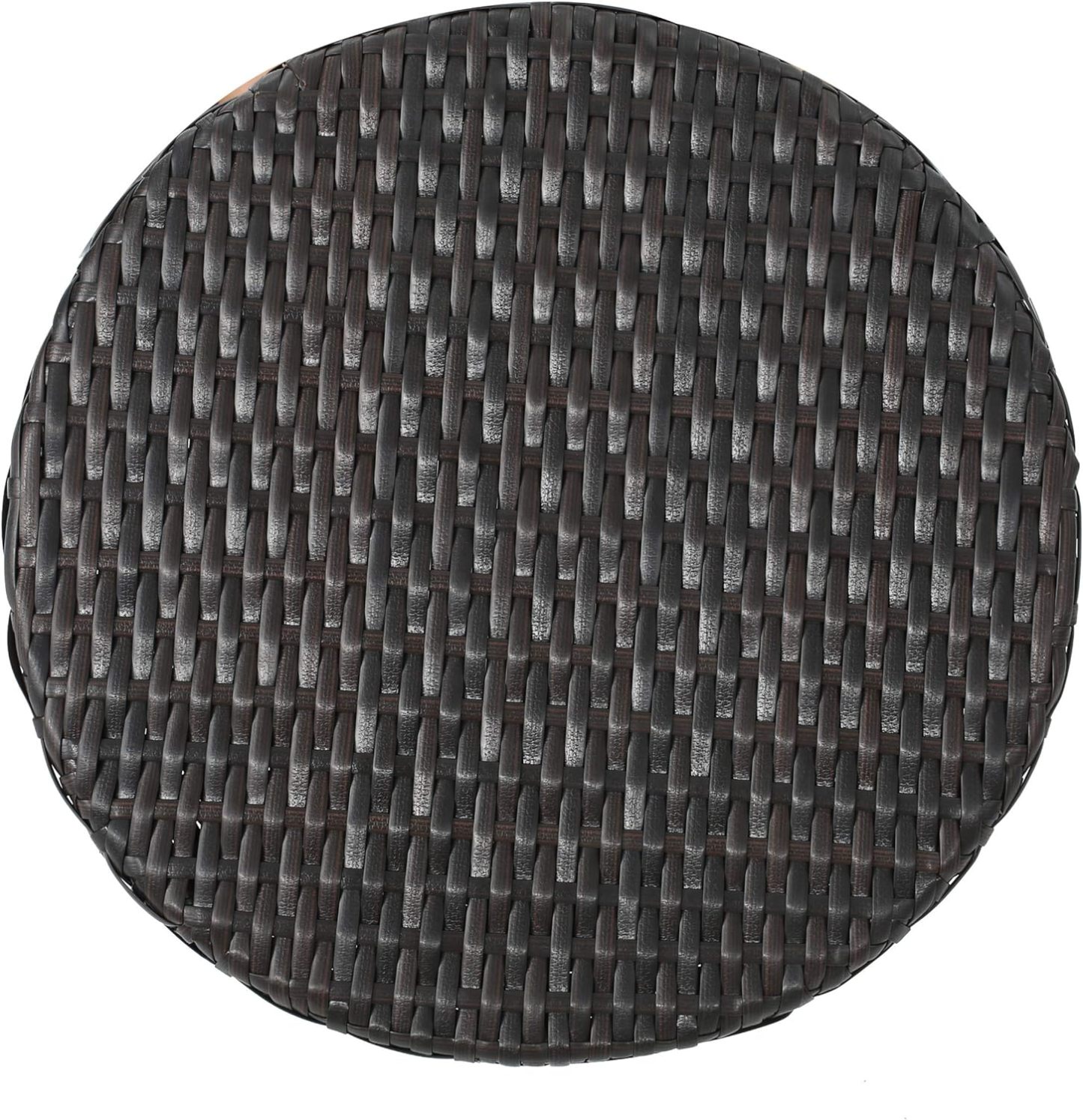 Outdoor Wicker Hourglass Side Table, Multibrown