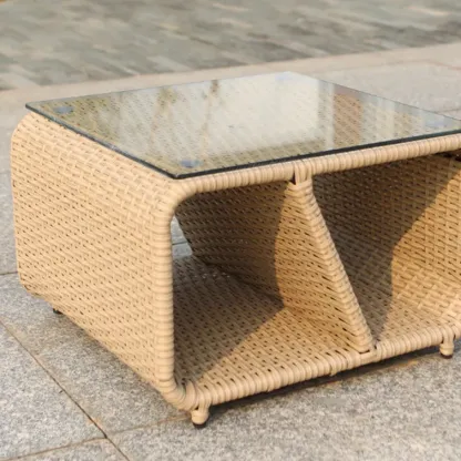 Glass Outdoor Coffee Table