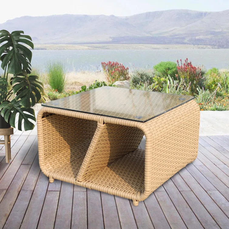 Glass Outdoor Coffee Table