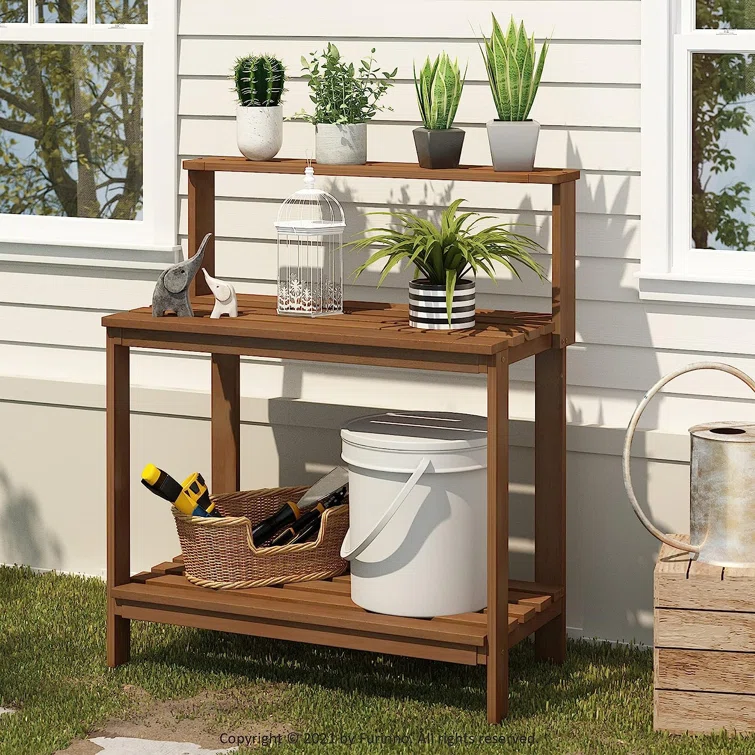 Wood Potting Bench