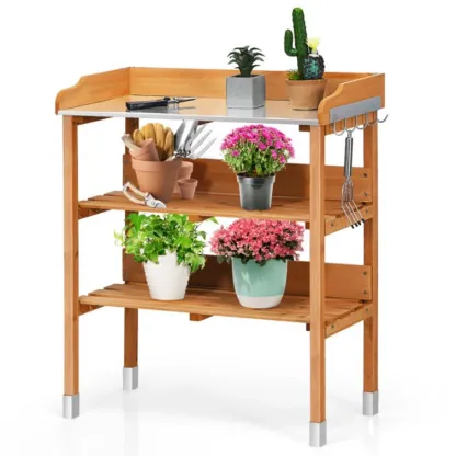 Fir Wood Potting Bench