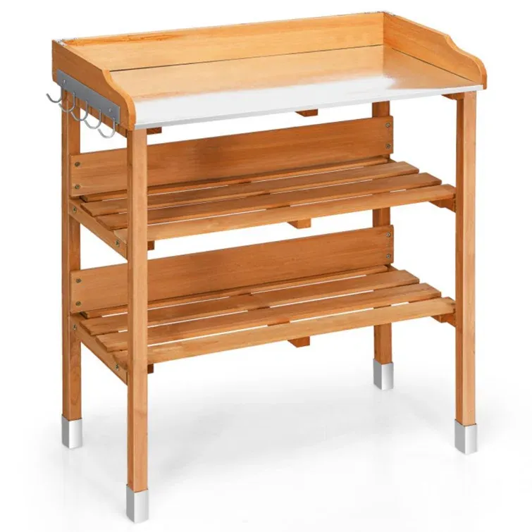 Fir Wood Potting Bench