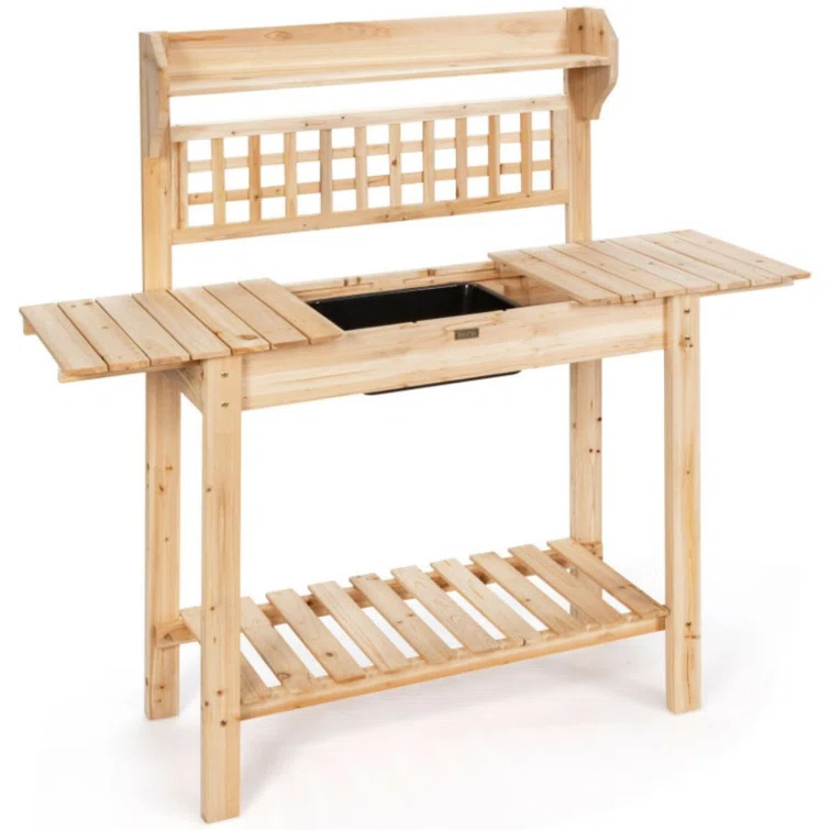 Fir Wood Potting Bench