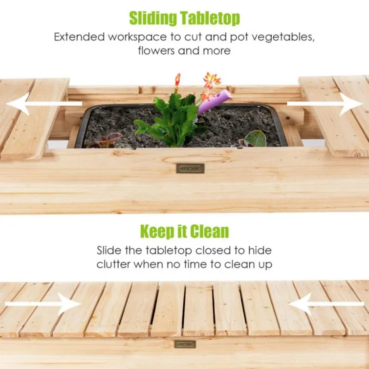 Fir Wood Potting Bench