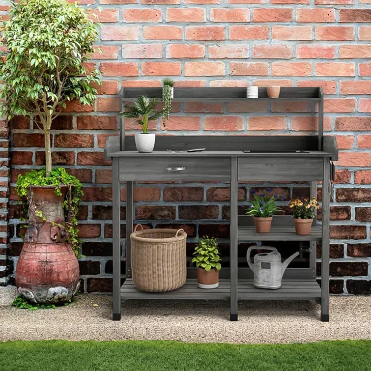 Fir Wood Potting Bench