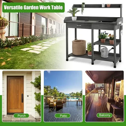 Fir Wood Potting Bench